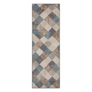Modro-béžový koberec behúň 200x80 cm Terrain - Hanse Home vyobraziť