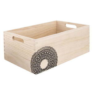 Dekoratívny drevený úložný box Mandala - Orion vyobraziť