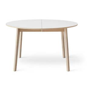 Rozkladací jedálenský stôl s bielou doskou Hammel Single Ø130 vyobraziť