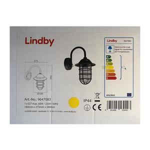 Lindby Lindby - Vonkajšia nástenná lampa NAILA 1xE27/60W/230V IP44 vyobraziť