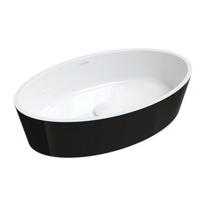 OMNIRES - BARI M+ umývadlo na dosku, 50 x 30 cm biela / čierna lesk /BCP/ BARI500UNBCP vyobraziť