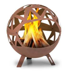 Blumfeldt Colima, ohnisko, Ø 66 cm, guľovitý tvar, rošt na drevené uhlie, popolník vyobraziť