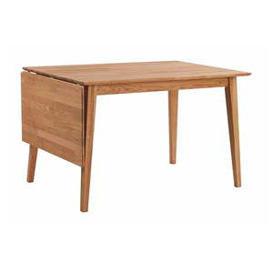 Prírodný sklápací dubový jedálenský stôl Rowico Mimi, 120 x 80 cm vyobraziť
