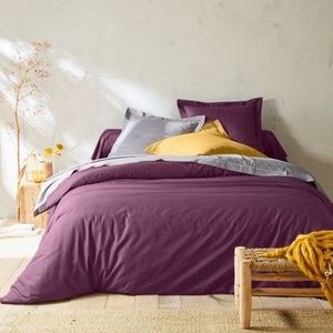 Jednofarebná posteľná bielizeň z polycotonu orgovánová klasická plachta 240x310cm vyobraziť
