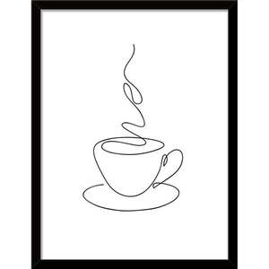 Plagát v ráme 30x40 cm Linear Coffee - Styler vyobraziť