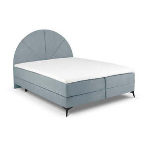 Svetlomodrá boxspring posteľ s úložným priestorom 180x200 cm Sunset – Cosmopolitan Design vyobraziť