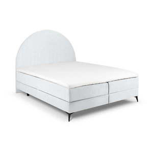 Svetlosivá boxspring posteľ s úložným priestorom 160x200 cm Sunrise – Cosmopolitan Design vyobraziť