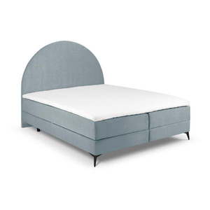 Svetlomodrá boxspring posteľ s úložným priestorom 180x200 cm Sunrise – Cosmopolitan Design vyobraziť
