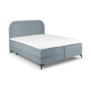 Svetlomodrá boxspring posteľ s úložným priestorom 160x200 cm Eclipse – Cosmopolitan Design vyobraziť
