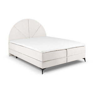Béžová boxspring posteľ s úložným priestorom 160x200 cm Sunset – Cosmopolitan Design vyobraziť