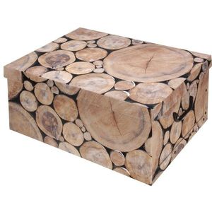 Úložný box s vekom Wood, guliače vyobraziť