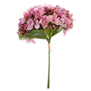 Umelý puget hortenzií, 20 x 35 x 20 cm, ružová vyobraziť