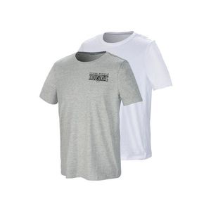 PARKSIDE® Pánske tričko, 2 kusy (S (44/46), biela/sivá) vyobraziť