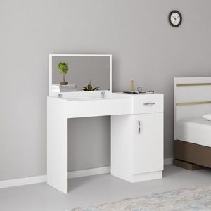 Toaletný stolík INCI 74 cm biely vyobraziť