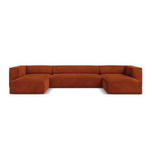 Oranžová rohová pohovka (do "U") Madame - Windsor & Co Sofas vyobraziť