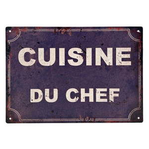 Kovová/sklenená ceduľa 30x21 cm Cuisine Du Chef – Antic Line vyobraziť