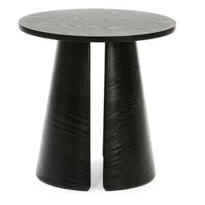 Čierny odkladací stolík Teulat Cep, ø 50 cm vyobraziť