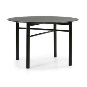 Čierny okrúhly jedálenský stôl Teulat Junco, ø 120 cm vyobraziť