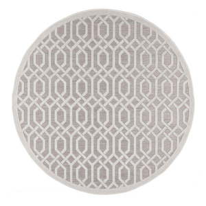 Béžový okrúhly vonkajší koberec ø 160 cm Mondo - Flair Rugs vyobraziť
