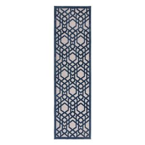 Modrý vonkajší koberec 230x66 cm Oro - Flair Rugs vyobraziť