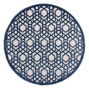 Modrý okrúhly vonkajší koberec ø 160 cm Oro - Flair Rugs vyobraziť