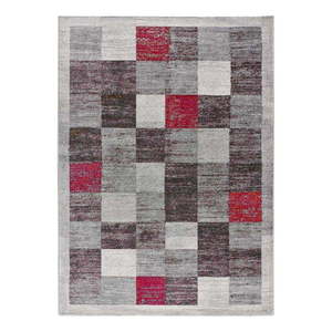 Červeno-sivý koberec 80x150 cm Sheki - Universal vyobraziť