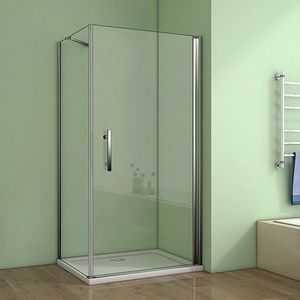 H K - Štvorcový sprchovací kút MELODY A1 90 cm s jednokrídlovými dverami vrátane sprchovej vaničky z liateho mramoru SE-MELODYA190 / SE-ROCKY-90sq vyobraziť