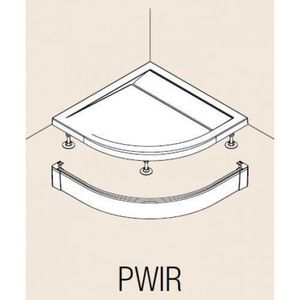 VÝPRODEJ - Hliníkový predný panel pre štvrťkruhovú vaničku, Aluchrom PWIR5510050VYP vyobraziť
