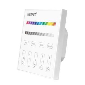 LED Solution Mi-Light RF Nástenný diaľkový ovládač pre RGB+RGBW LED pásiky, 4-kanálový, AC 230V T3 vyobraziť