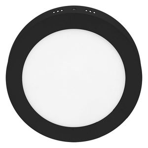 T-LED Čierny prisadený LED panel guľatý 120mm 6W Farba svetla: Denná biela 102171 vyobraziť