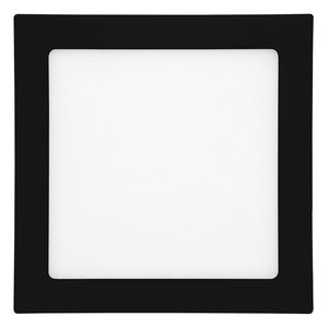 T-LED Čierny vstavaný LED panel hranatý 120 x 120mm 6W Farba svetla: Teplá biela 102110 vyobraziť