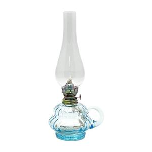 Floriánova huť Petrolejová lampa Anna 33 cm akvamarín vyobraziť