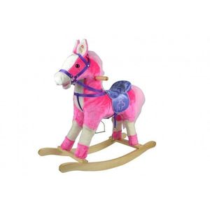 Hojdací kôň, ružový na batérie - 71 cm vyobraziť