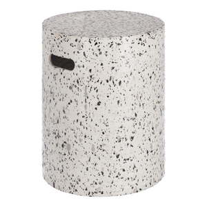 Biely betónový odkladací stolík Kave Home Jenell, ⌀ 35 cm vyobraziť