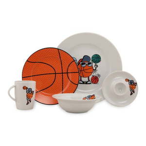5-dielna detská porcelánová jedálenská súprava Kütahya Porselen Basketball vyobraziť