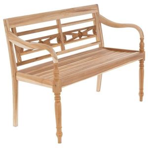 DIVERO Záhradná drevená lavička - 119 cm vyobraziť