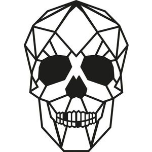 Nástěnná dekorace Skull černá vyobraziť