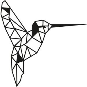 Nástěnná kovová dekorace BIRD 44 cm černá vyobraziť