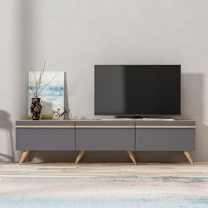 TV stolek AMSTERDAM 180 cm antracitový vyobraziť