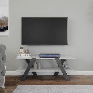 TV stolek APRIL 120 cm bílý/šedý vyobraziť