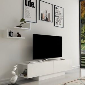 TV stolík MATERA 150 cm biely vyobraziť
