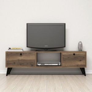 TV stolek SERENAT 138 cm černý/ořech vyobraziť