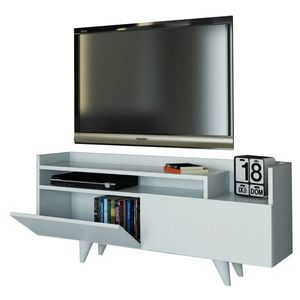 TV stolek TROYA 120 cm bílý vyobraziť