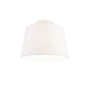 Moderné stropné svietidlo s bielym tienidlom 25 cm - Combi vyobraziť