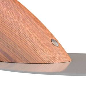 Aluminor LED lampa na písací stôl Swingo s drevom, sivá vyobraziť