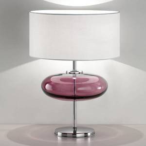 Ailati Stolová lampa Show Elisse 62 cm sklenený prvok ružová vyobraziť