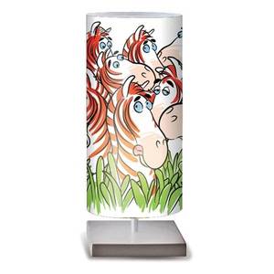 Artempo Italia Zebre - farebná stolová lampa do detskej izby vyobraziť