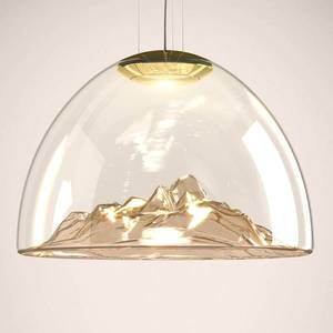 Axo Light Axolight Mountain View závesné LED, jantár–zlato vyobraziť