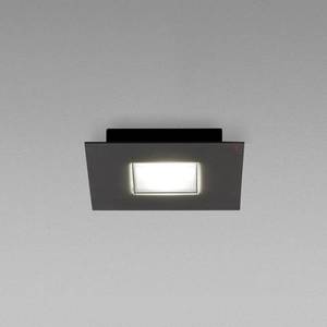 Fabbian Fabbian Quarter čierne stropné LED svetlo 1-pl. vyobraziť