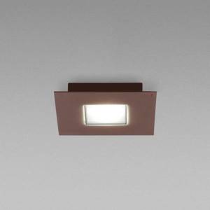Fabbian Fabbian Quarter hnedé stropné LED svetlo 2-pl. vyobraziť